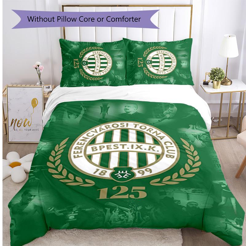 Set Biancheria da Letto 3 Pezzi con Stampa Ferencvaros Morbido Delicato sulla Pelle Lavabile Copripiumino e Federe Set Stagione Singola Camera da Letto