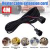 2/3/4M Wiring Harness Kit Black Plug Dual Head Parking Heater Universal LCD Switch Parking Heater Extension Cable for Truck Van