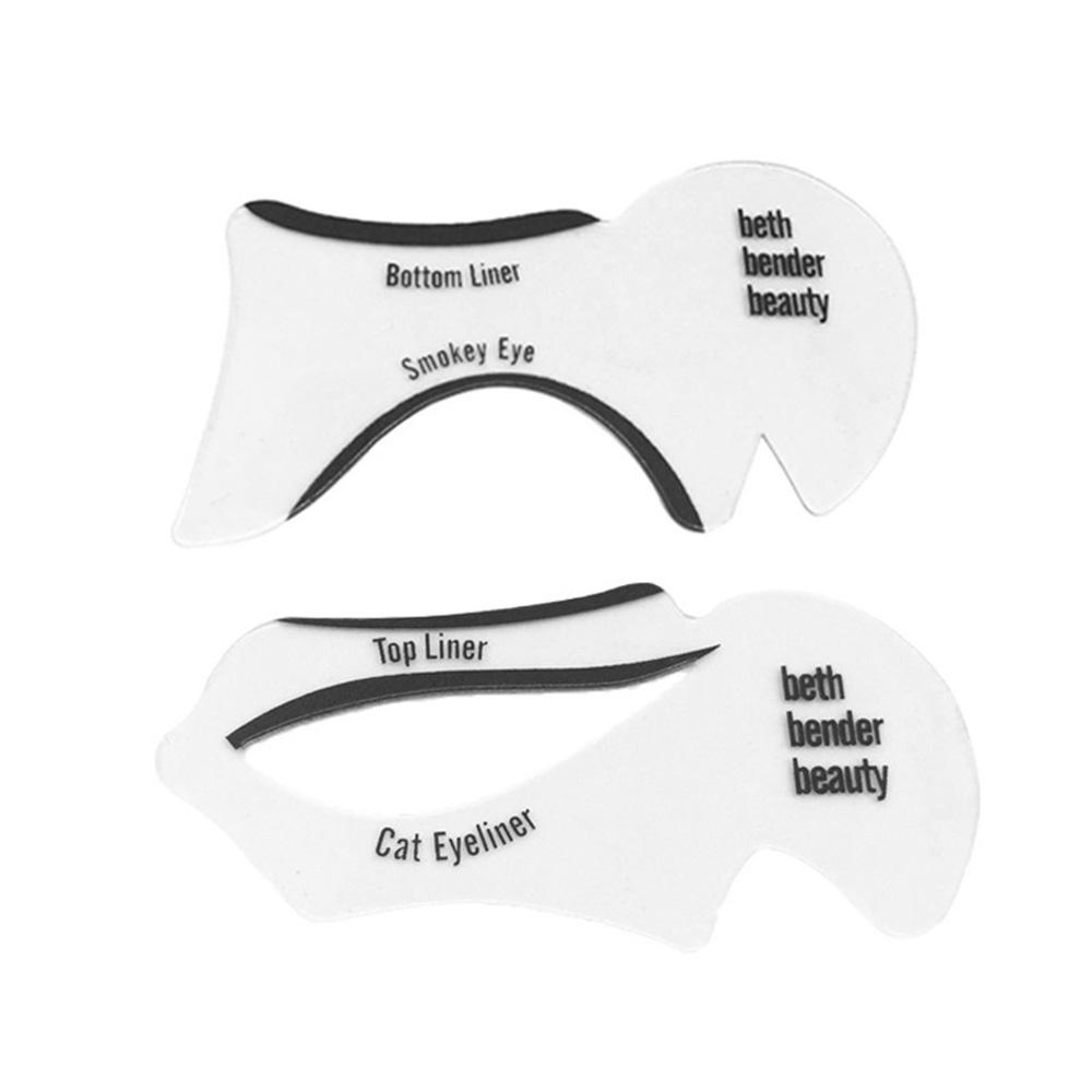 buy 2pcs eyeliner stencils cat smokey eyes eyeshadow stencil models for makeup template shaping tool at affordable prices free shipping real reviews with photos joom