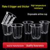 Fán Shùn Transparent Octagonal Disposable Plastic Cups, 1000 Count