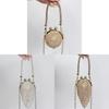 Silver Crystal Ball Mini Chain Crossbody Bag With Sparkling Rhinestones For Daily Use