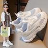 Girls' Sports Shoes Through the Net Children's Dad Shoes 2025 Summer New Boys' Casual Little White Shoes Breathable Net Shoes Tide