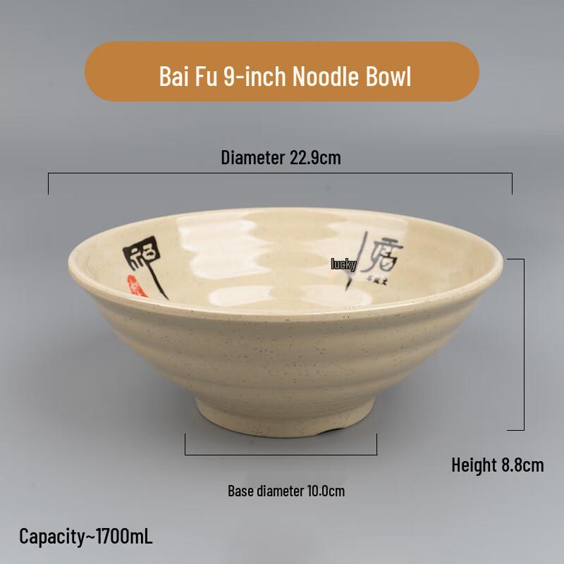 Durable A3 Melamine Restaurant Noodle Bowl