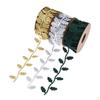 10 Ribbon Gift Wrap Leaves String Decor Wreaths