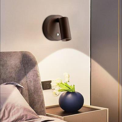 Spot LED Magnético Minimalista - Tipo Sem Furos com Carregamento Tipo C para Decoração de Cabeceira ou Sala de Estar