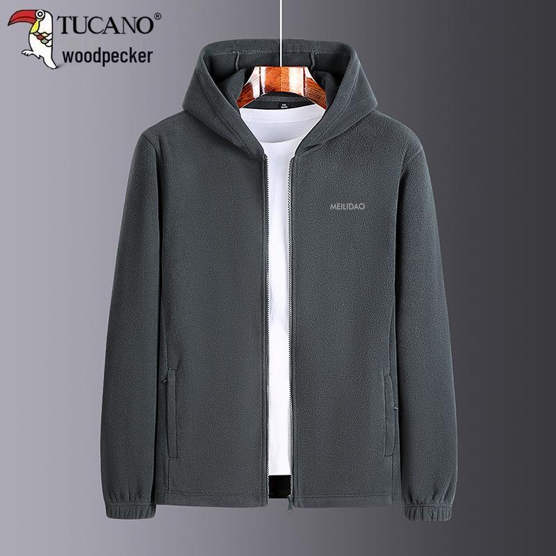 Men's Double-Sided Fleece Jacket - Autumn/Winter Thickened Sweatshirt for Dad