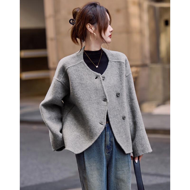 Demana Women's Wool & Camel Blend Winter Coat