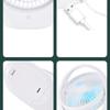 USB Fan Quiet Operation 3Speeds Quiet Operation USB Rechargeable for Home and Office Powerful Cooling