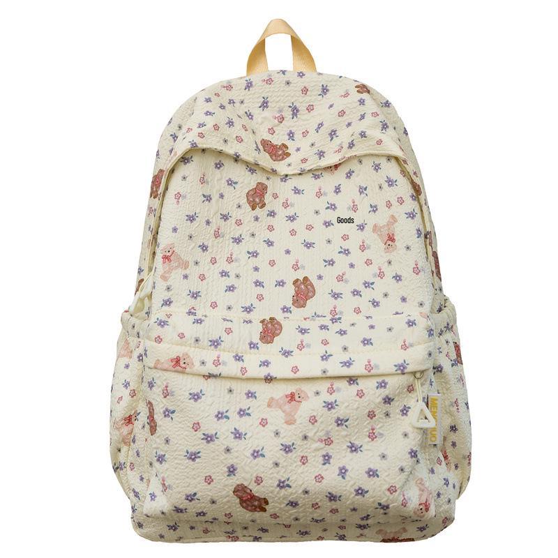 Japanese Style Women's Cute Cartoon Double Shoulder Travel Backpack - Large Capacity School Bag for Students