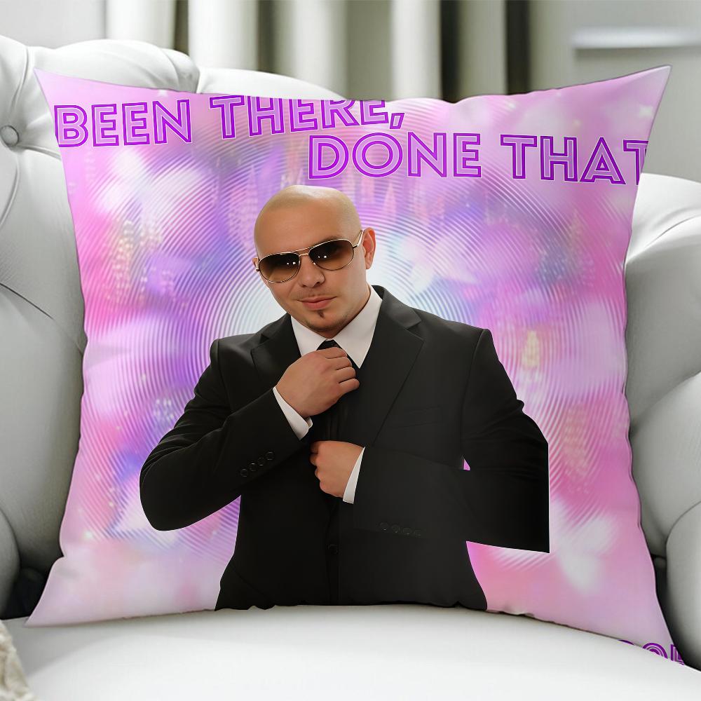 Singer M-Mr 305 P-Pitbull Global Hippie Cushion Cover Birthday Anniversary Gifts Double Sided Printed Zipper Cushion Cover