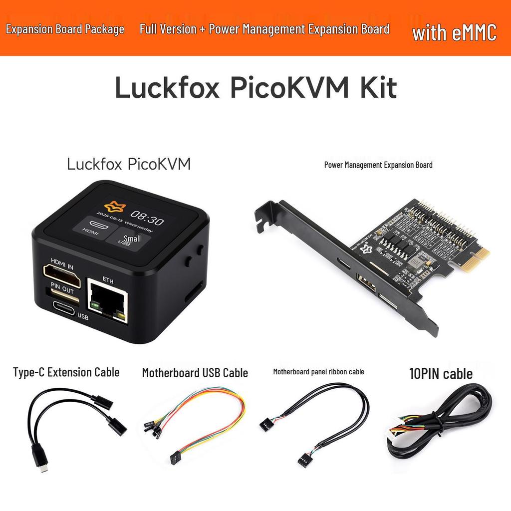 Luckfox PicoKVM 8GB Εργαλείο Απομακρυσμένης Επιφάνειας Εργασίας για Ασύρματο Βιομηχανικό Έλεγχο Υπολογιστή