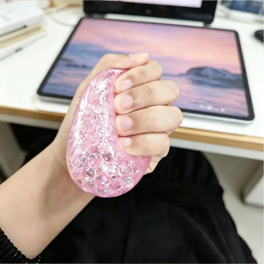 Găluște Caldă Scânteietoare Squishy Cu Cutie Găluște Senzorială Aburitor Mingi de Aluat Moi Pentru Decompresie Jucărie Fidget Ameliorarea Stresului Cadou