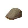 Early Autumn Winter Wool Men's Beret Plaid Cap Women's British Retro Forward Hat Tide