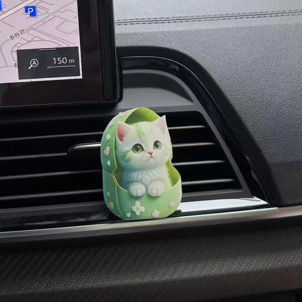 Lovely Cartoon Cat Dog Car Perfume Auto Air Freshener Diffuser Outlet Vent Perfume Clips Air Aroma Diffuser Lasting Aromatherapy