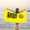 1pc B-BVB Beach Towel, Beach and Seaside Swimming Pool Equipment, Fashion Pattern, Rectangular, Travel Essentials