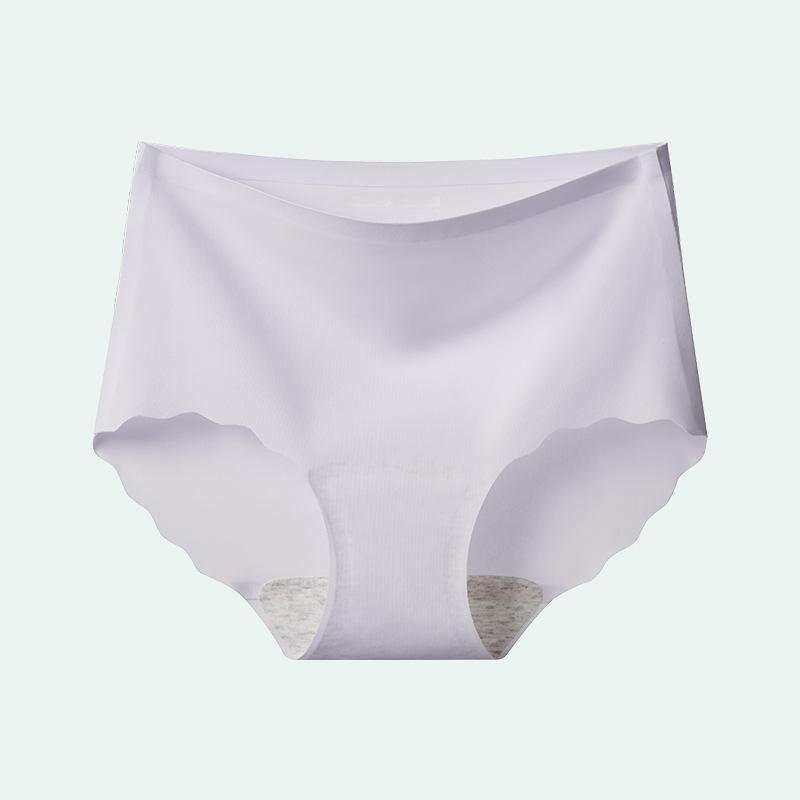 Slip Estivi Sottili in Seta Ghiacciata Senza Segni Asciugatura Rapida Cotone Cavallo Esteso Vita Alta per Donne Taglie Forti