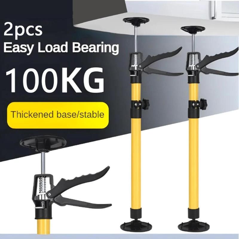 Labor-Saving Telescopic Steel Support Rod Extensible Hand Lifting Jack Tool Cabinet Jacks Drywall Construction Tool