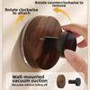 12pcs No-Drill Design Imitation Wood Door Hook Self-adhesive Key Holder Coat Hanger  Hanging Keys