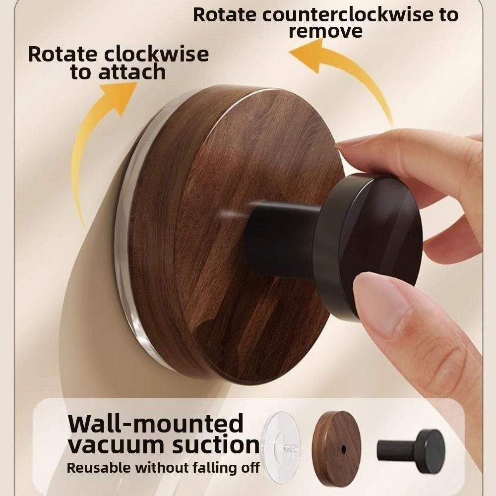 12pcs No-Drill Design Imitation Wood Door Hook Self-adhesive Key Holder Coat Hanger Hanging Keys