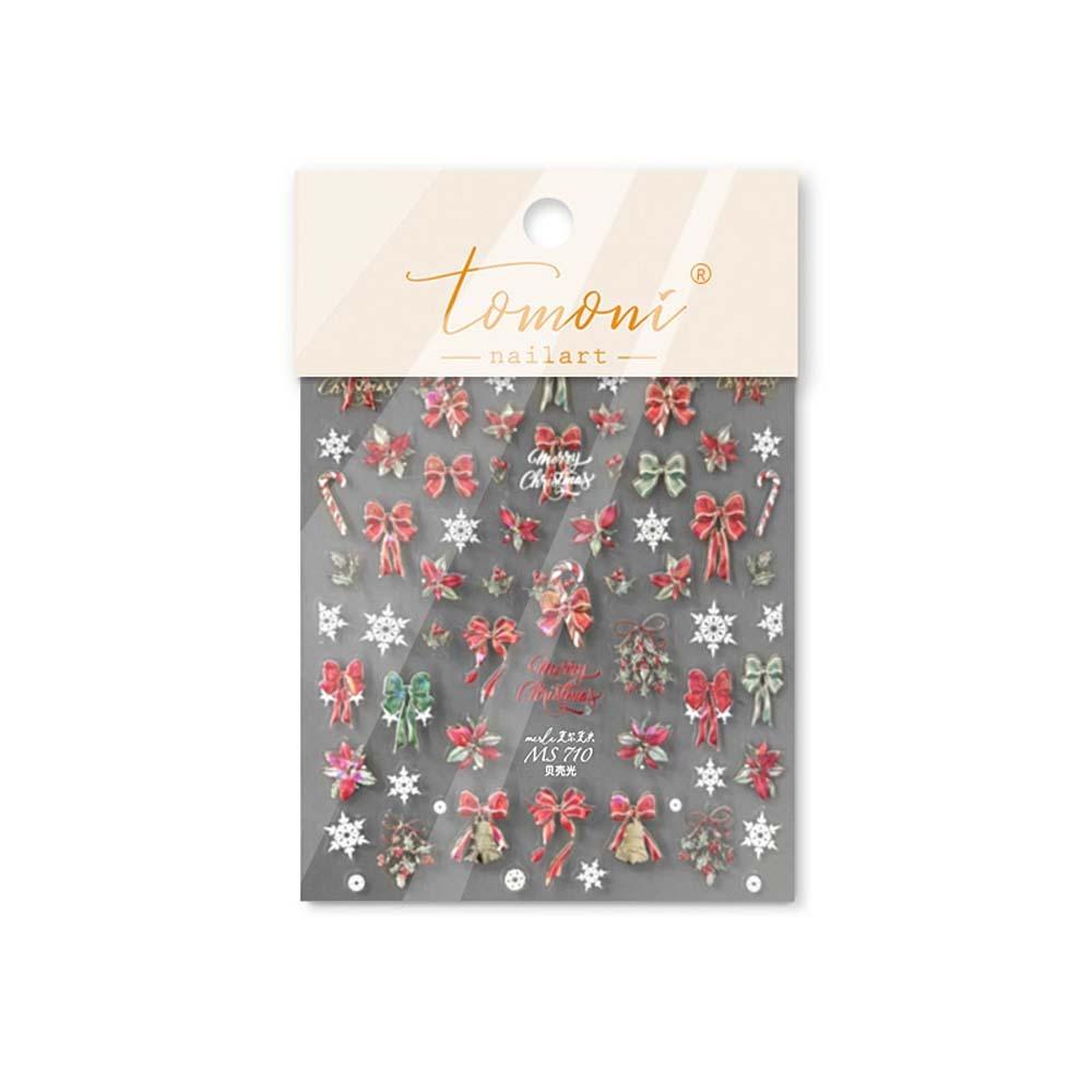 5D  Christmas Nail Sticker Nail Accessories Xmas Nail Decoration  Winter