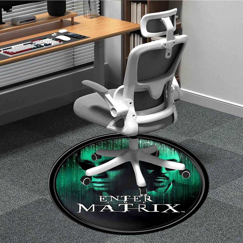 

1pc Matrix, Poster Chair Carpet for Office Non-Slip, Indoor Non-Slip Washable Carpet, Non-Shedding Mat For Office yy251030051 80cm by 80cm