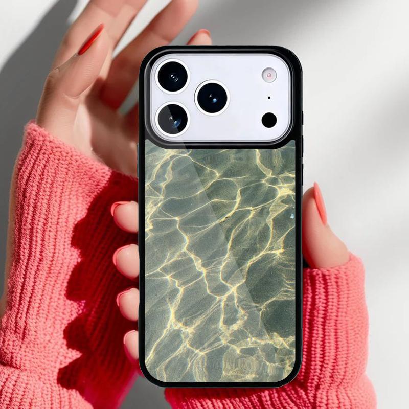 Water Pattern Pool Summer Phone Case for iPhone 17 Air 16e 15 14 13 Pro Max Back Cover for 12 11 Pro Coque