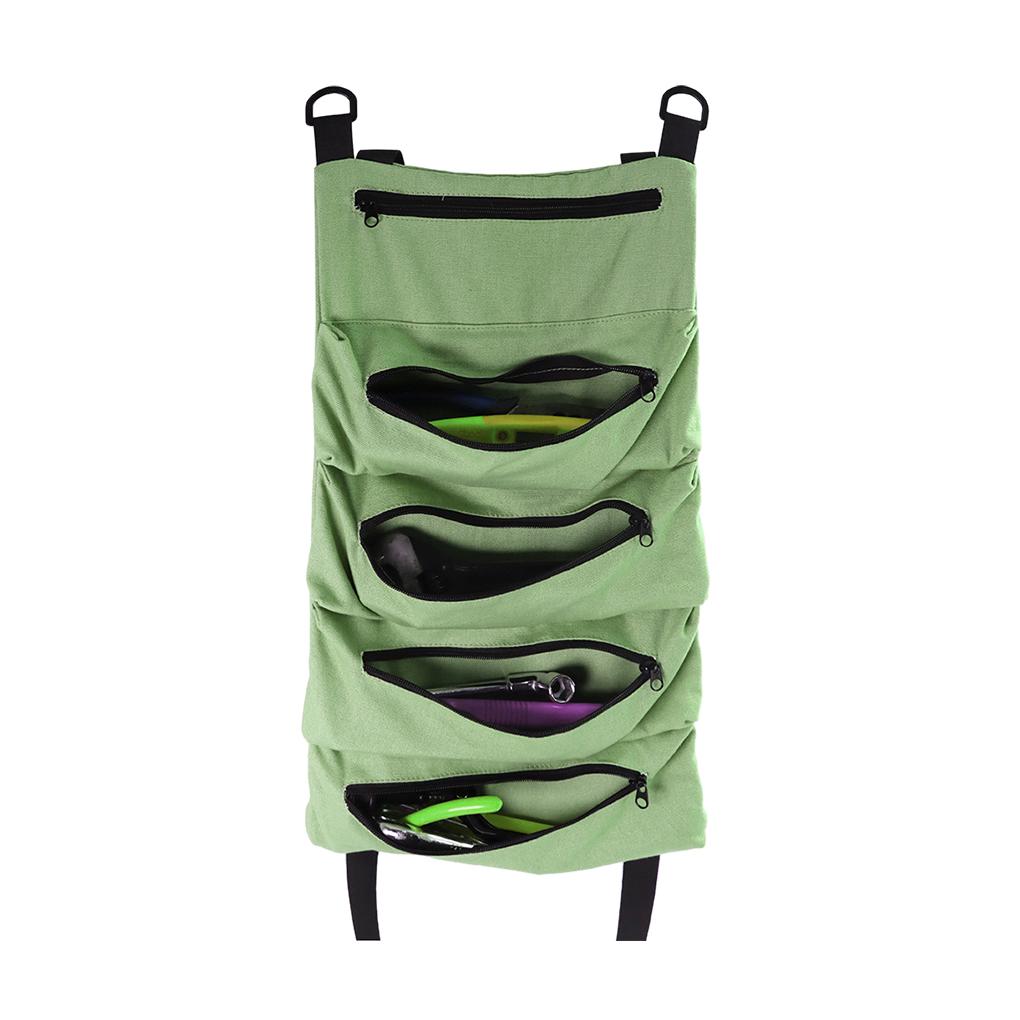

Reliable Tool Roll Bag Securely Holds And Protects Tools Premium Oxford Cloth Unique Easy To Carry black зелений