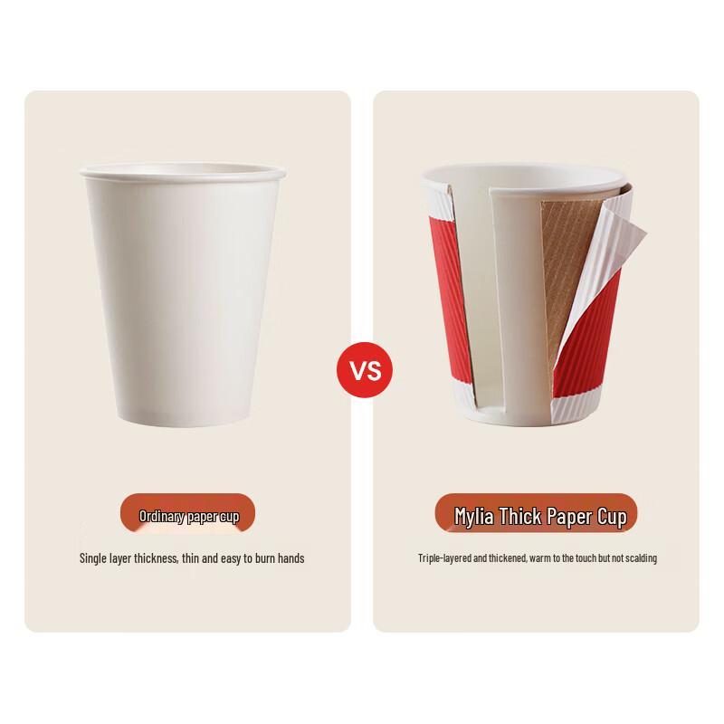 Meiliya Disposable Paper Coffee Cups