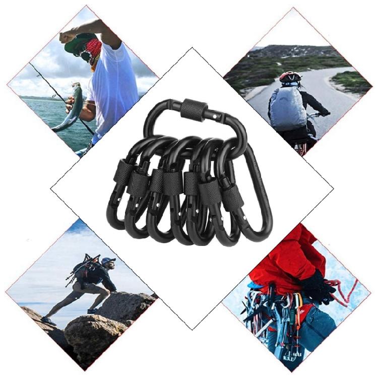 D Rings Buckle Keyring Camping Mountain Hanging Buckle Snap Hook Travel Outdoor