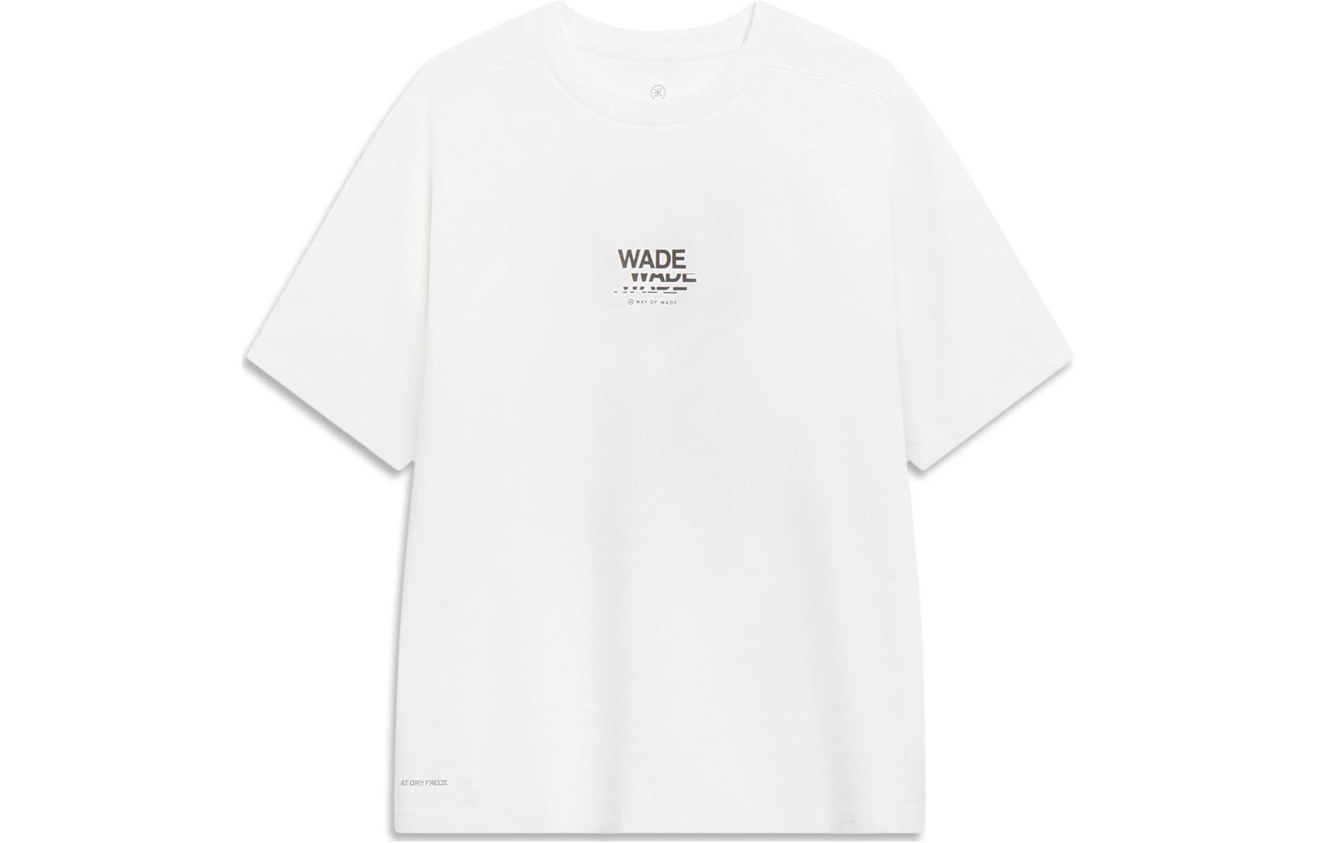 Li Ning T Shirts Unisex Standard White Crew Neck Moderate Straight Fit AHST323-2 XXL