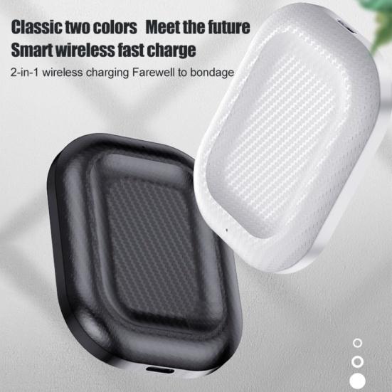 2 in 1 Handy-Ladegerät Rutschfeste Kabellose Kopfhörer Schnellladeständer für Apple