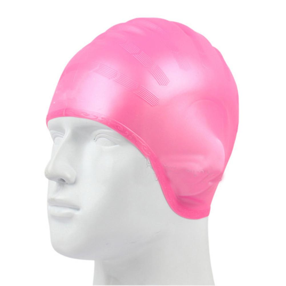 Man Women High Spandex Swimming Silicone Wear Waterproof Swimming Caps