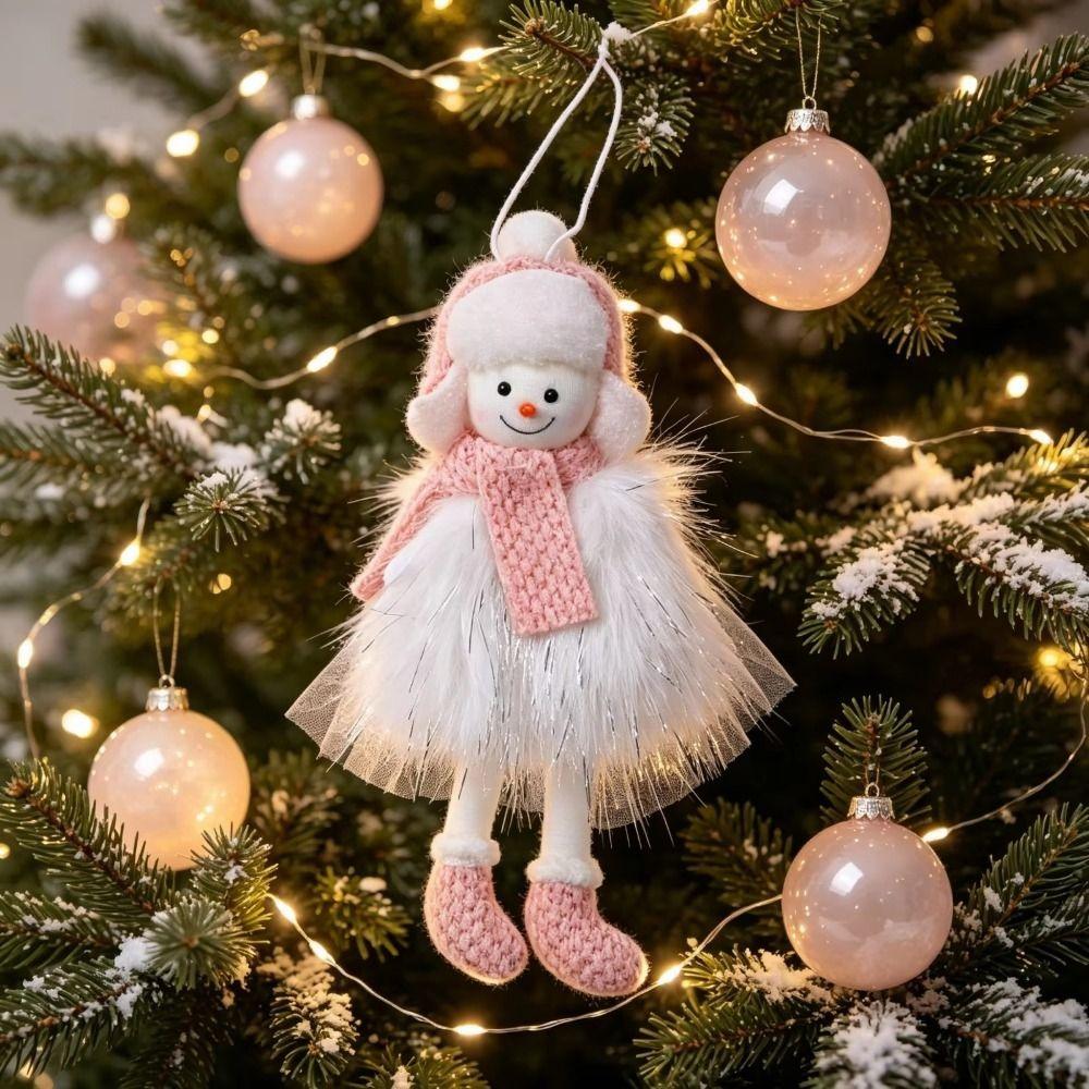 Creative Hanging Snowman Dolls Elegant Christmas Tree Decoration Snowman Ornaments Home Decor
