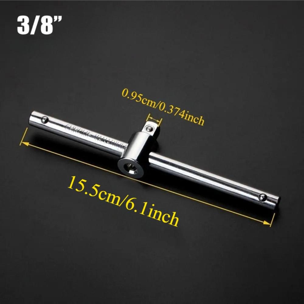 

1 шт./2 шт. Новый удлинитель для торцевого ключа 3/8 1/2 Приводная головка Т-образная рукоятка Адаптер для торцевой головки Удлиненные инструменты для авторемонта Скользящий стержень