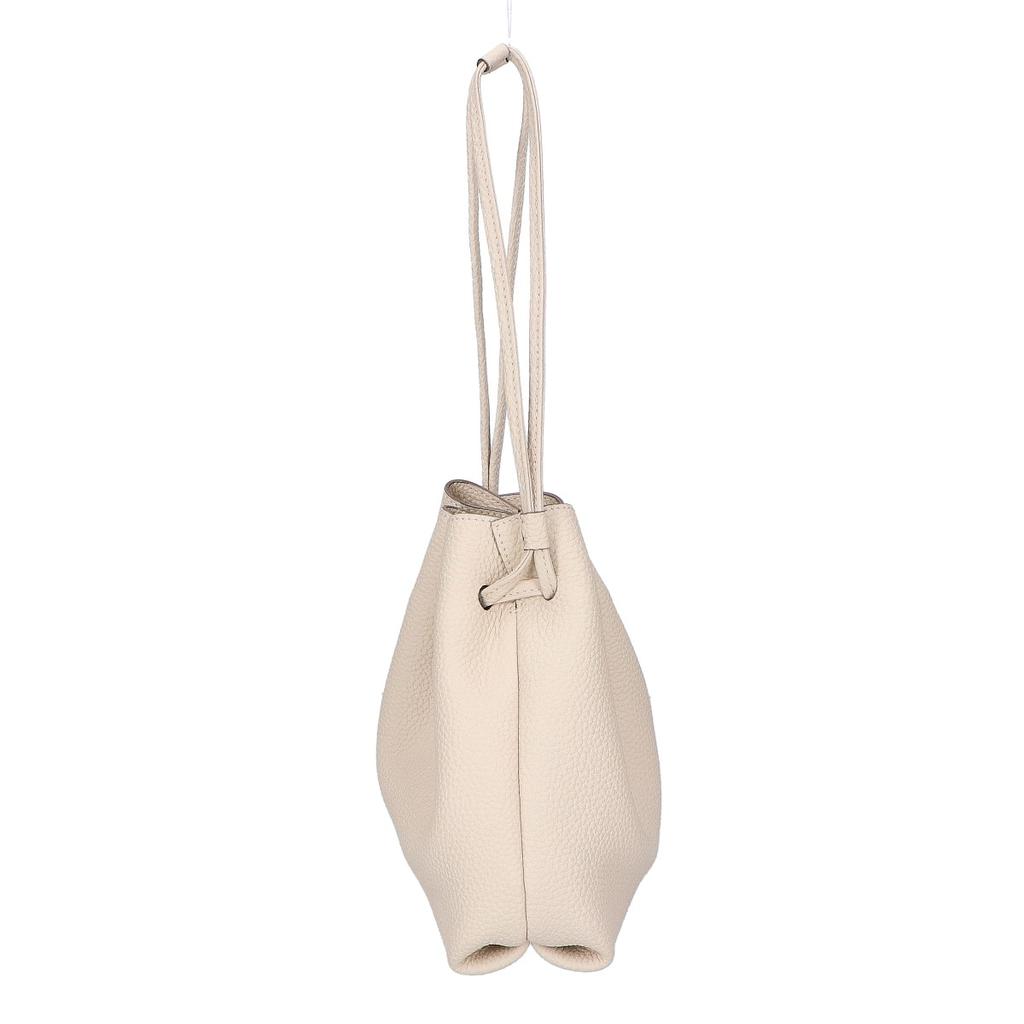 BONAVENTURA [Beautiful Condition] Noah Bag Shrink Leather Drawstring Handbag IvoryUsed