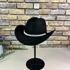 European and American Style Woolen Pearl Accessories Cowboy Hat Woolen Pearl Cowboy Hat Autumn and Winter Cowboy Hat Grassland Knight Hat