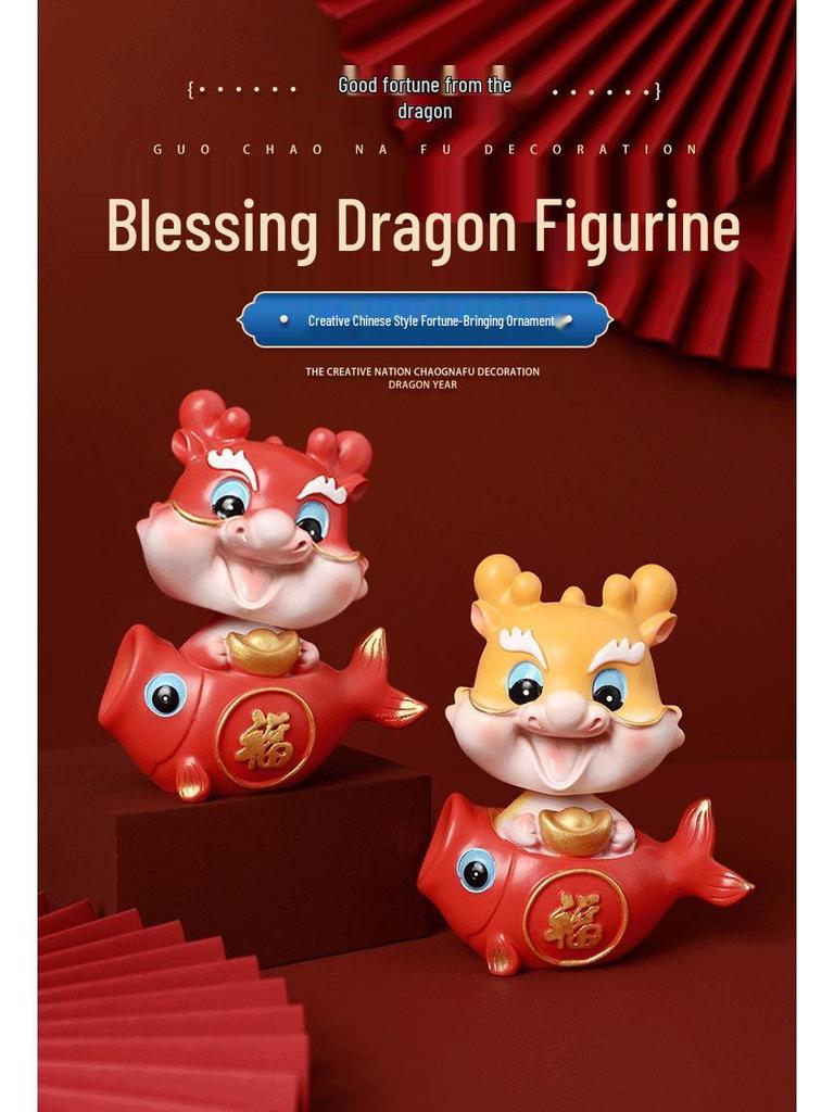 3D Creative Dragon Ornament: New Year Office Decorations & Small Gifts