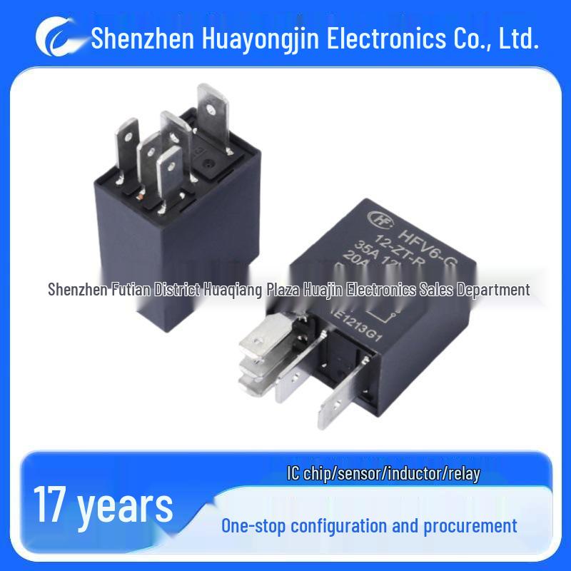 Hongfa HFV6-G/12-HT-R 35A Relay - 12V 4/5-Pin Automotive Relay