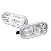 2pcs Car Side Marker Light Shell Auto Turn Signal Lamp Warning Lights Compatible for Volkswagen Golf 4 Mk4 Bora Vento Seat Jetta
