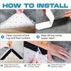 4pcs Carpet Anti-slip Stickers Can Be Washed and Reused,Fixed Carpet Tape Bath Mat Curl Prevention Patch Rug Bathroom Tool.