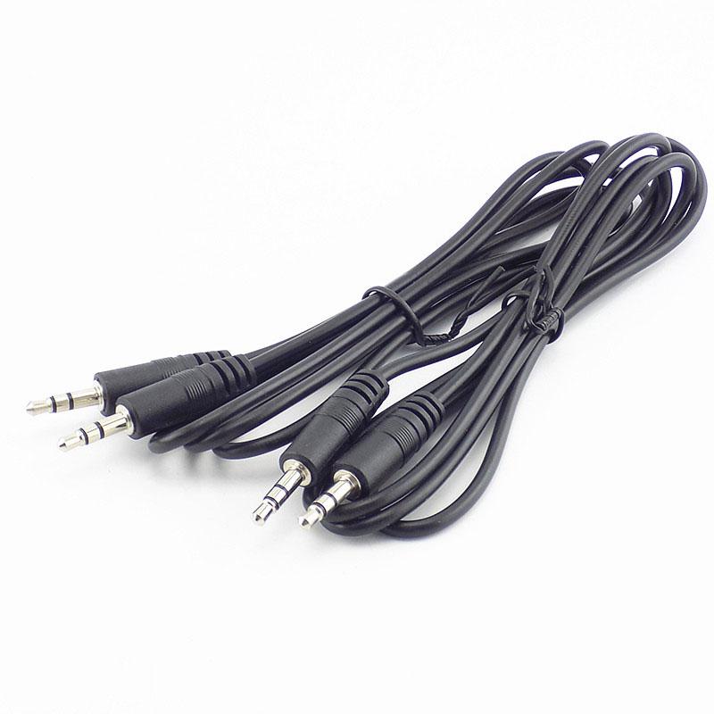 0.5m/1m 3.5mm to 3.5mm Aux Jack Male Extension Cord AUX Audio Cable Connectors Earphone Music Player Headphones