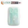 Eliter Hot Sell in Stock 4 in 1 Baby Brush and Comb Sets Manicure Brush Baby Grooming Kit Babi Groom Kit