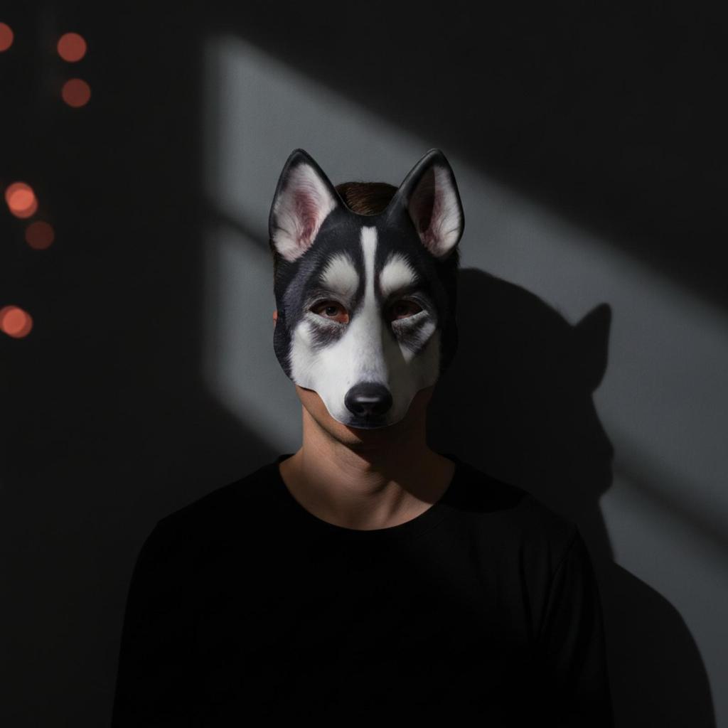 Husky Mask Lightweight Dog Comfortable for Carnival, Dress-up Play