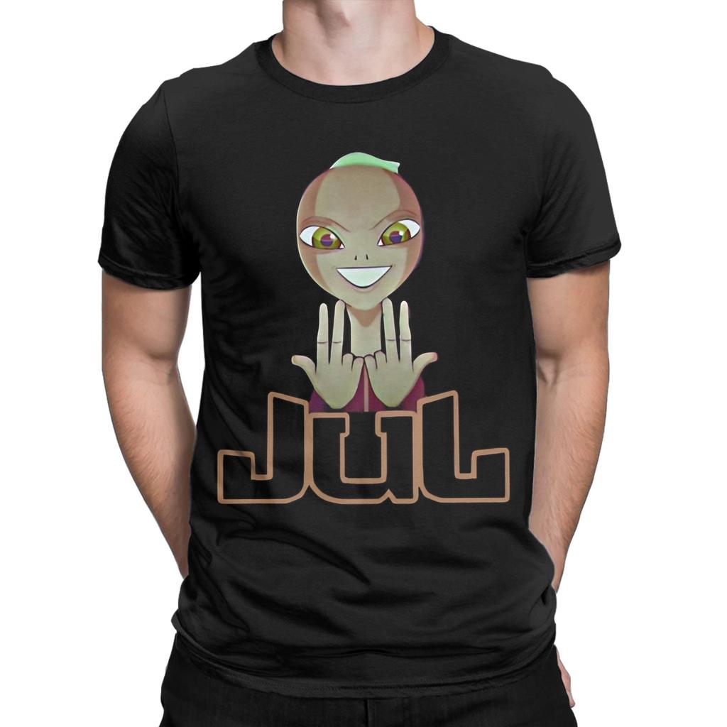 Men's T-Shirts JULs Rap Funny Cotton Tee Shirt Short Sleeve  T Shirts Crewneck Tops Gift Idea