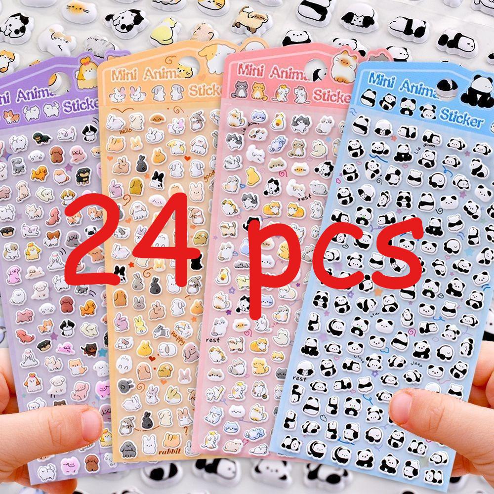 Mini Animal Cute Sticker Set: Multiple Adorable Patterns for Journal Decoration & Kids' Reward Stickers