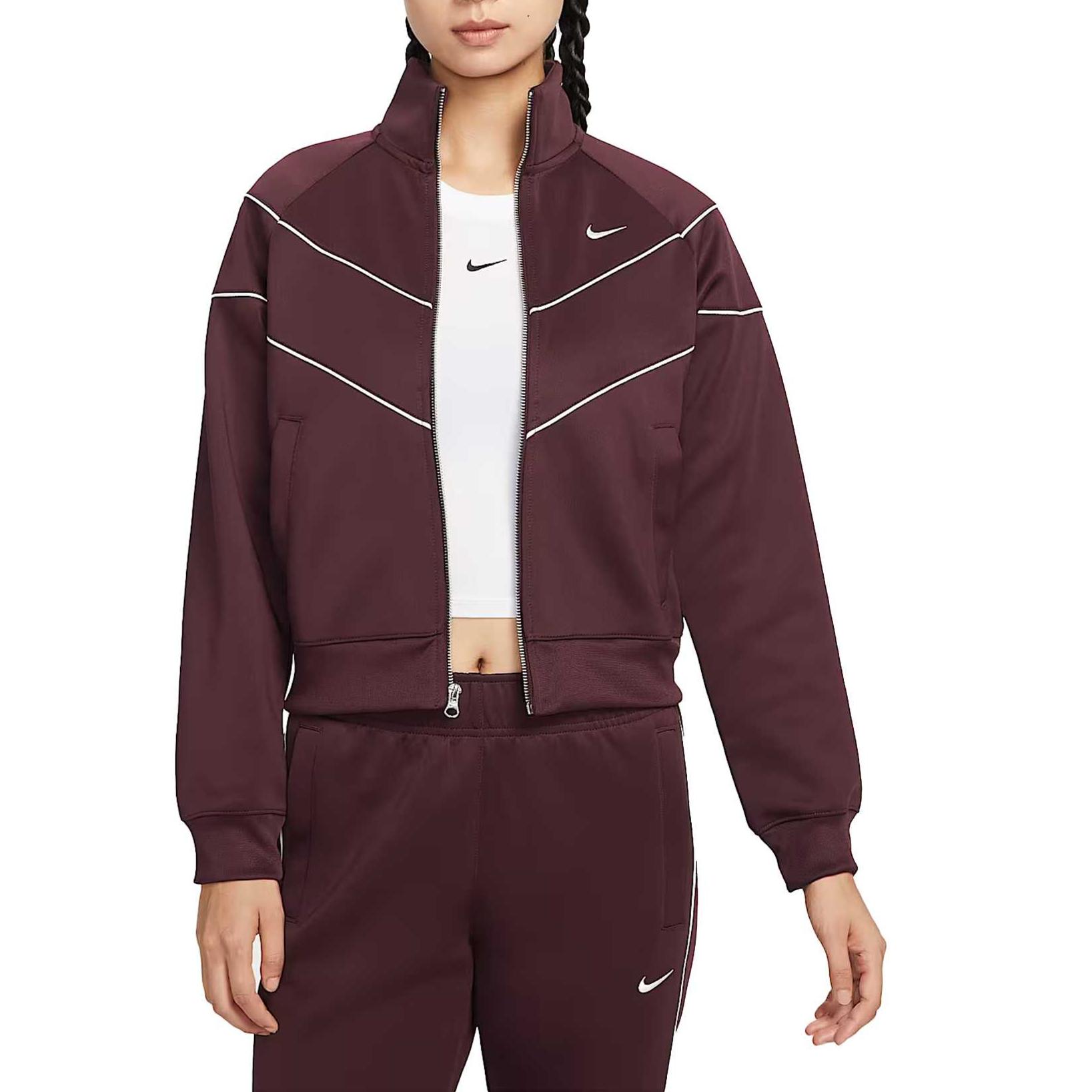 Nike Sportswear University Red White Windrunner Women s Knit Jacket HJ0976-652 XL
