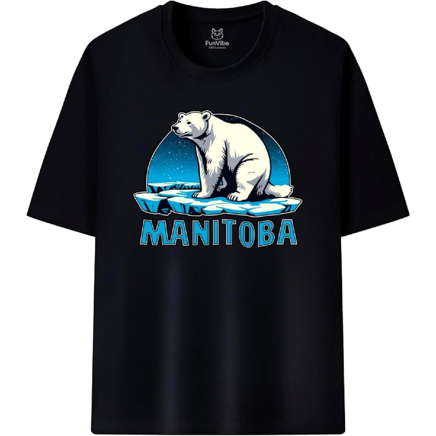 Fun Vibe Manitoba Graphic T-Shirt Unisex XXXXXL разноцветный