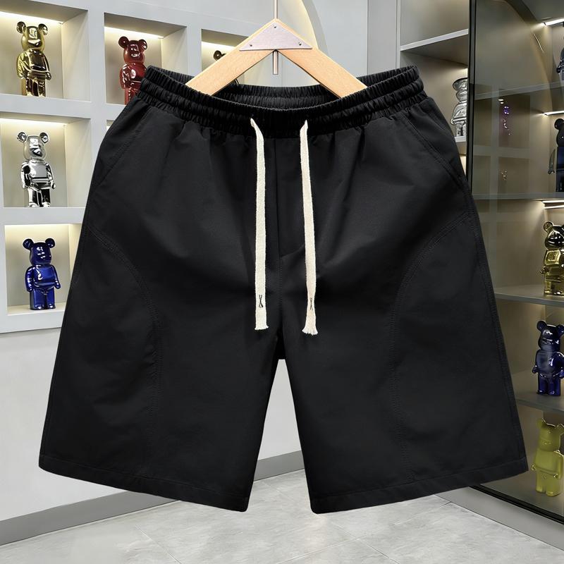 

Men s Quick Dry Casual Shorts, Elastic Waist Drawstring Summer Beach Shorts (L-5XL) L(45kg-55kg)