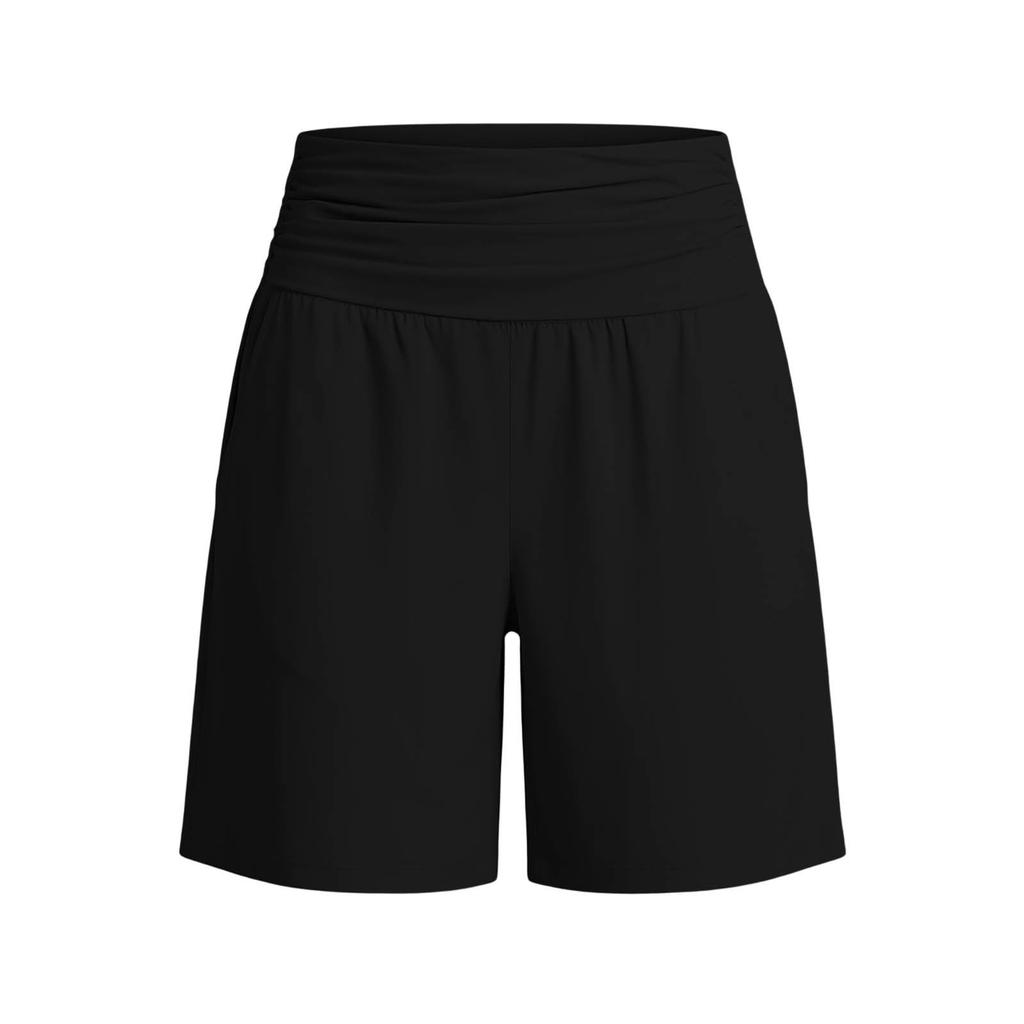 Women's High Waist Stretch Shorts with Pockets