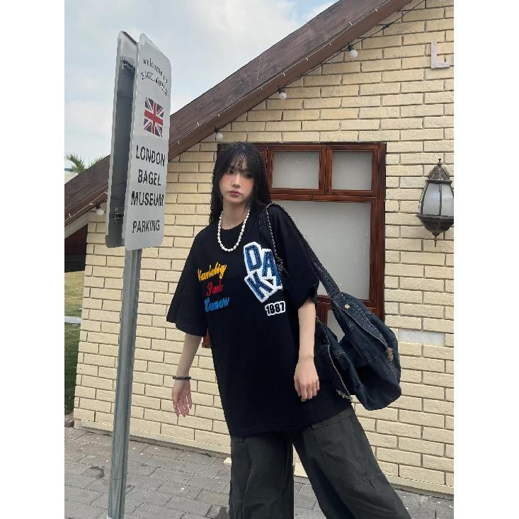 Summer Men'S American Casual Versatile Printed T-Shirt, Loose And Trendy Men'S Round Neck Top